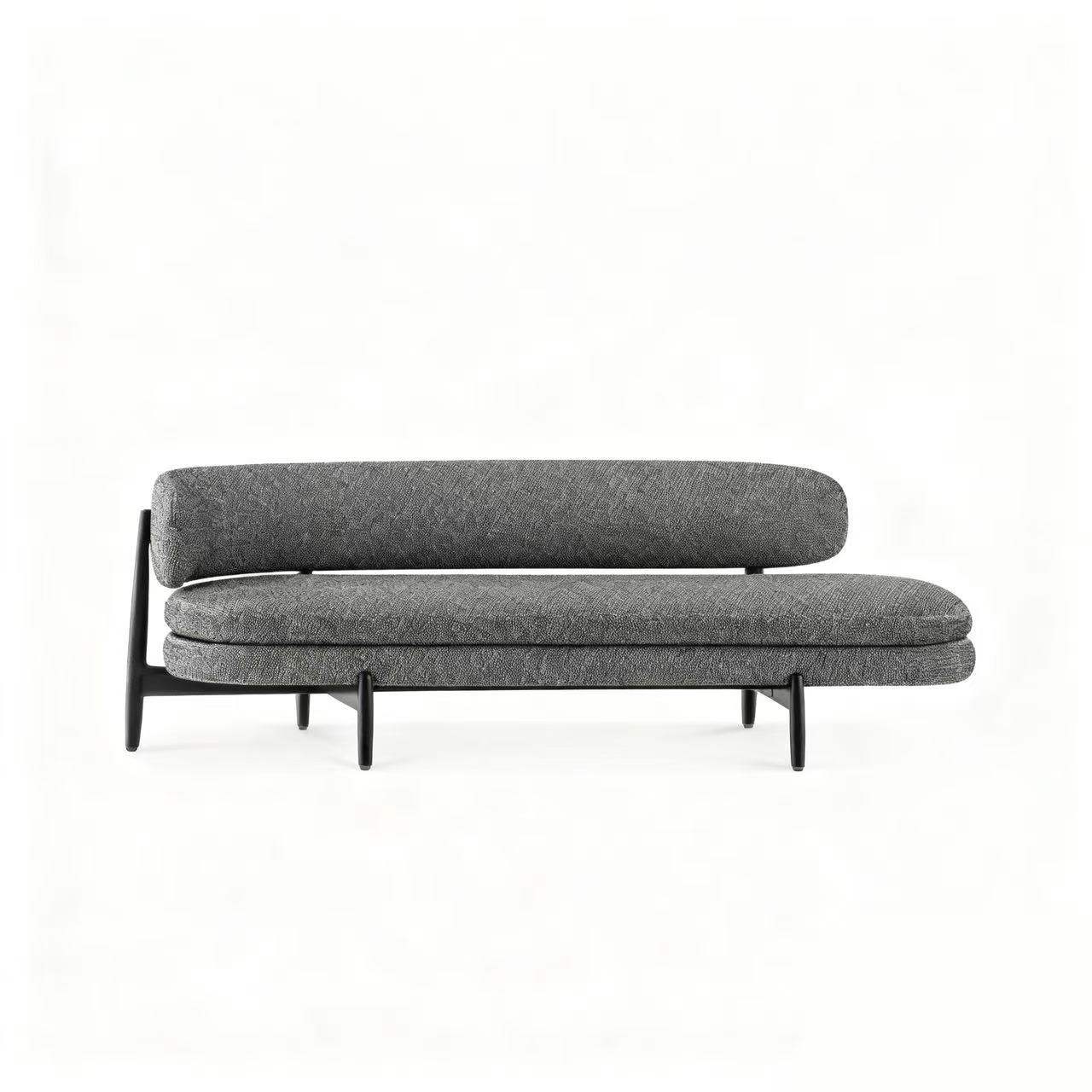 Solid Wood Frame Sofa with Removable Upholstery and Plush Comfort Seating