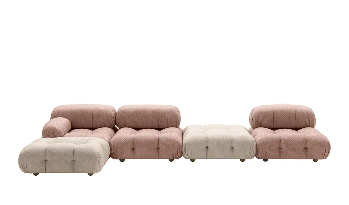 5 Seater Sustainable Iconic Design Modular Sofa with Biodegradable S-Wave Fabric