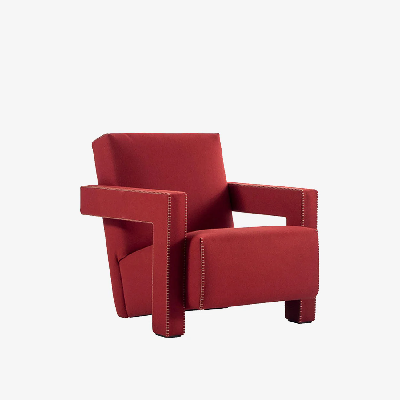 Colorful Stitching and Elastic Band Support Fabric Armchair