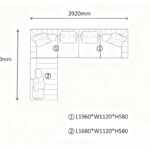 Luxury Modular Sofa with Dual Cushion Systems & Bronze Aluminum Base