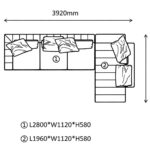 Luxury Modular Sofa with Dual Cushion Systems & Bronze Aluminum Base