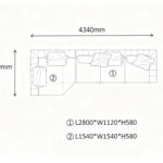 Luxury Modular Sofa with Dual Cushion Systems & Bronze Aluminum Base