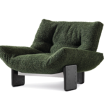 Luxury Armchair with Goose Down Quilting and Removable Leather Upholstery