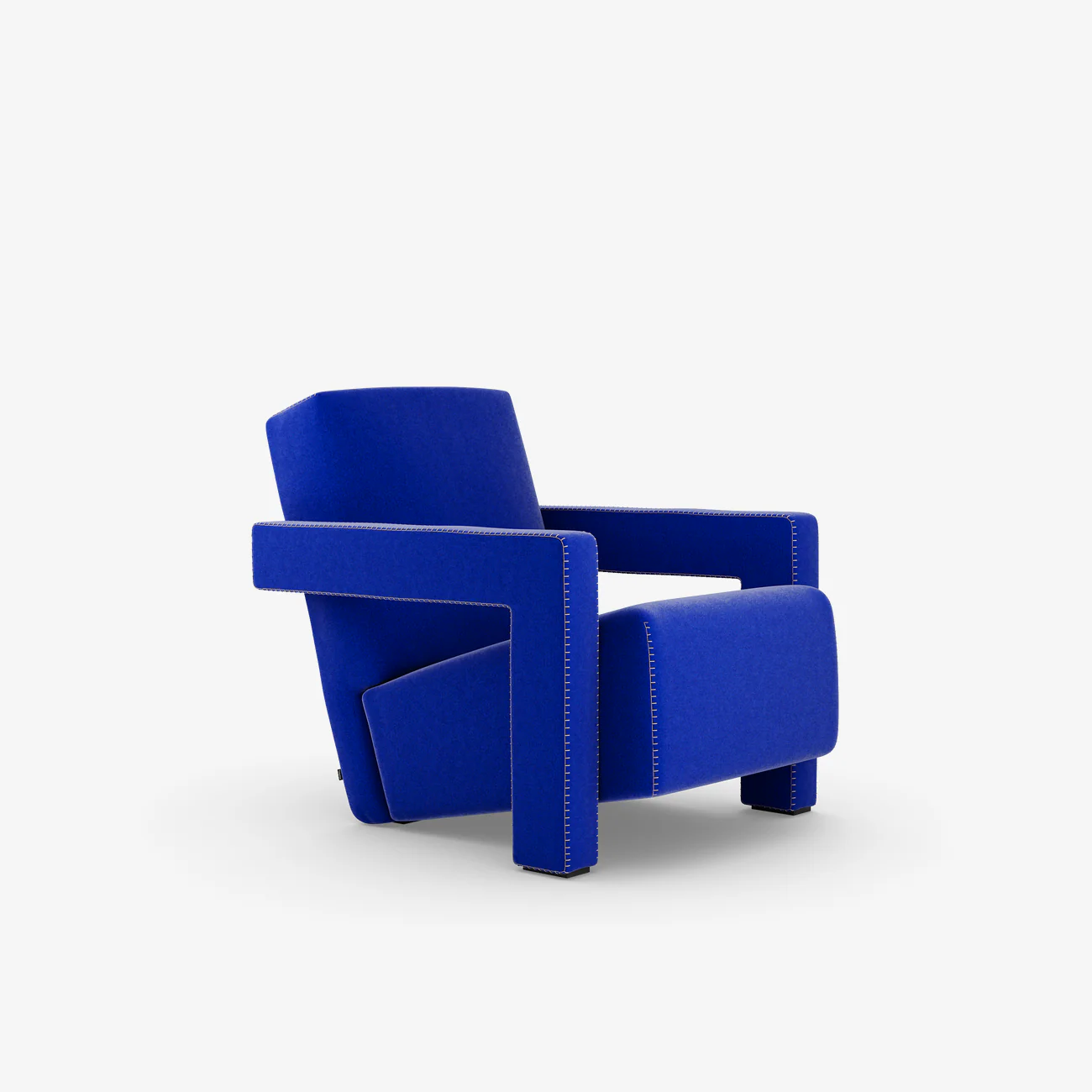 Colorful Stitching and Elastic Band Support Fabric Armchair