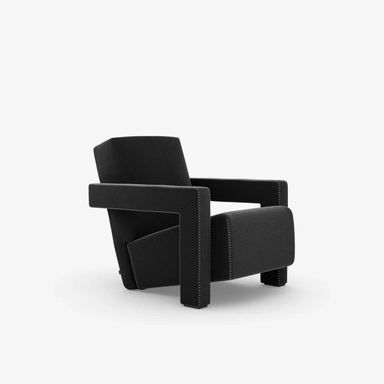 Colorful Stitching and Elastic Band Support Fabric Armchair