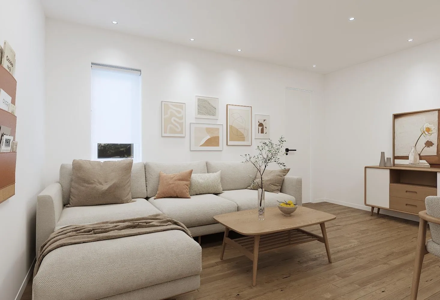 Minimalist Japandi style apartment