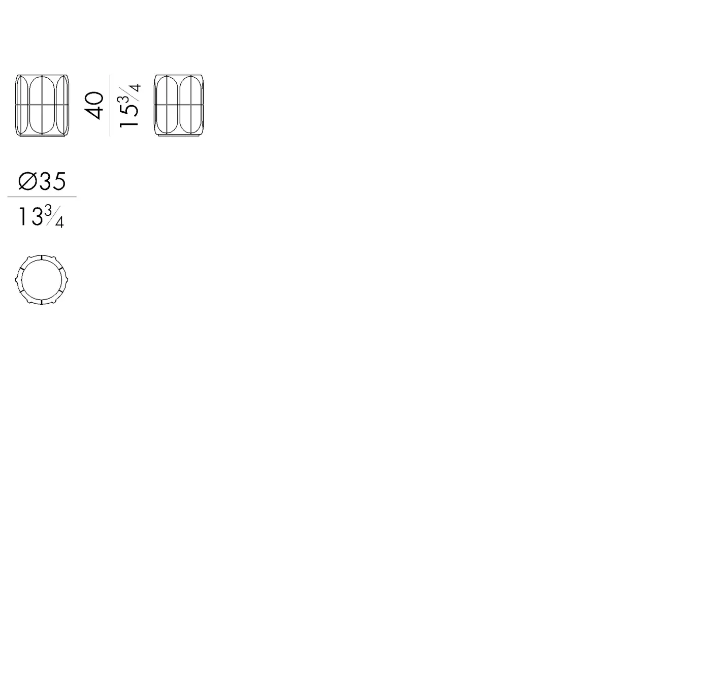 Sculptural Wooden Round Coffee Table & Side Table Set