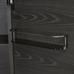 Dark Textured Accent Table Marble Base Modern Geometric Design