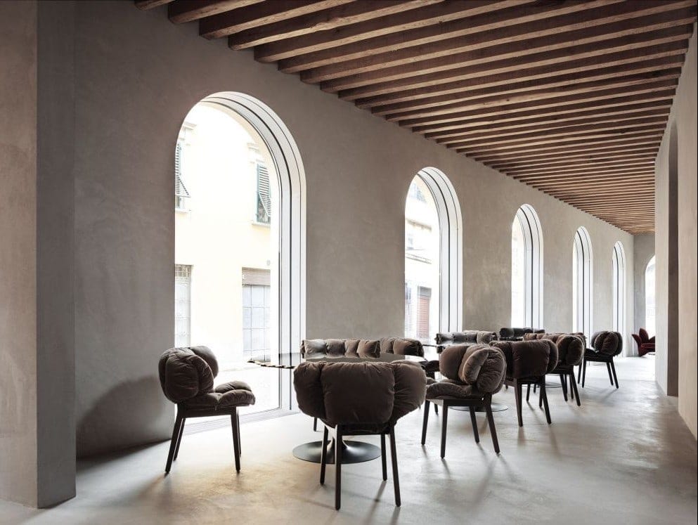 Emerald Velvet Puffy Chair Black Wood Frame Modern Accent Seating