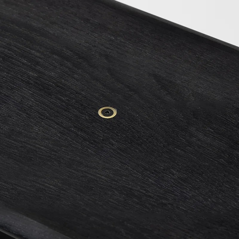 Two Tone Multi Tier Wooden Open Display Shelf with Contrast Panels