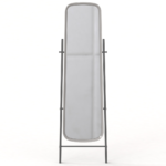 Modern Floor Standing Full Length Silver Mirror with Metal Frame