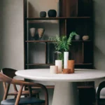 Modern Asymmetric Wooden Wall Mounted Display Shelf Bookcase