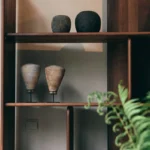 Modern Asymmetric Wooden Wall Mounted Display Shelf Bookcase