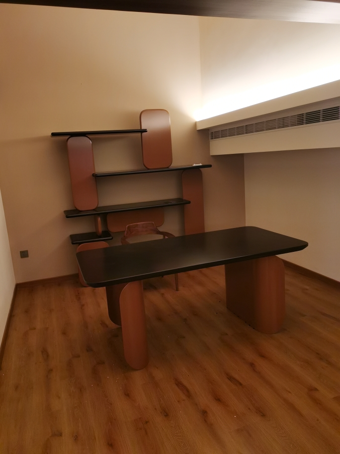 Organic Curved Wooden Wall Mounted Multi Tier Display Shelf