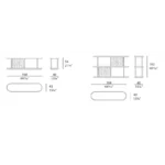 Three Tier Cream Textured Panel Metal Frame Open Display Shelf