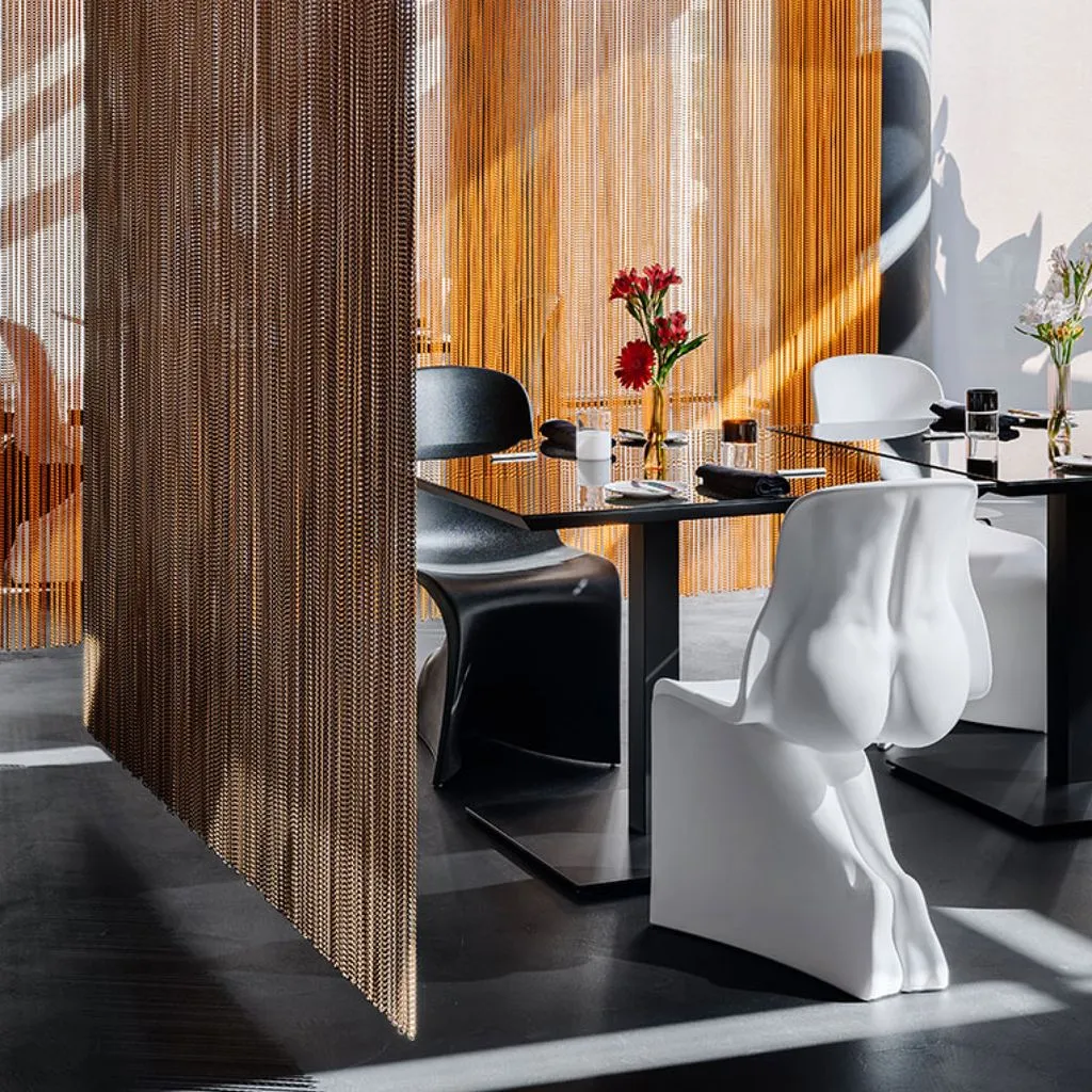 White Glossy Fiberglass Modern Accent Seating