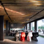 White Glossy Fiberglass Modern Accent Seating