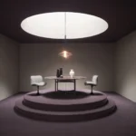 Taupe Suede Upholstered Black Pedestal Base Modern Swivel Accent Chair