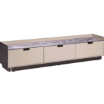Marble-Top TV Console Dual-Finish Panels Drawer Storage Modern Elegant Media Unit