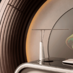 Ambassador Beige Wood And Leather Writing Desk