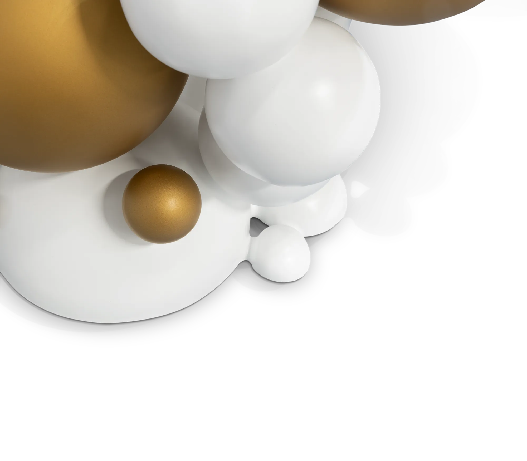 Black And Gold Bubble Design Side Table With Resin Finish