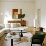 Black Textured Conical Base Round Side Table