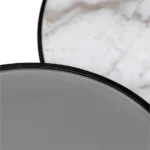 Black Textured Conical Base Round Side Table