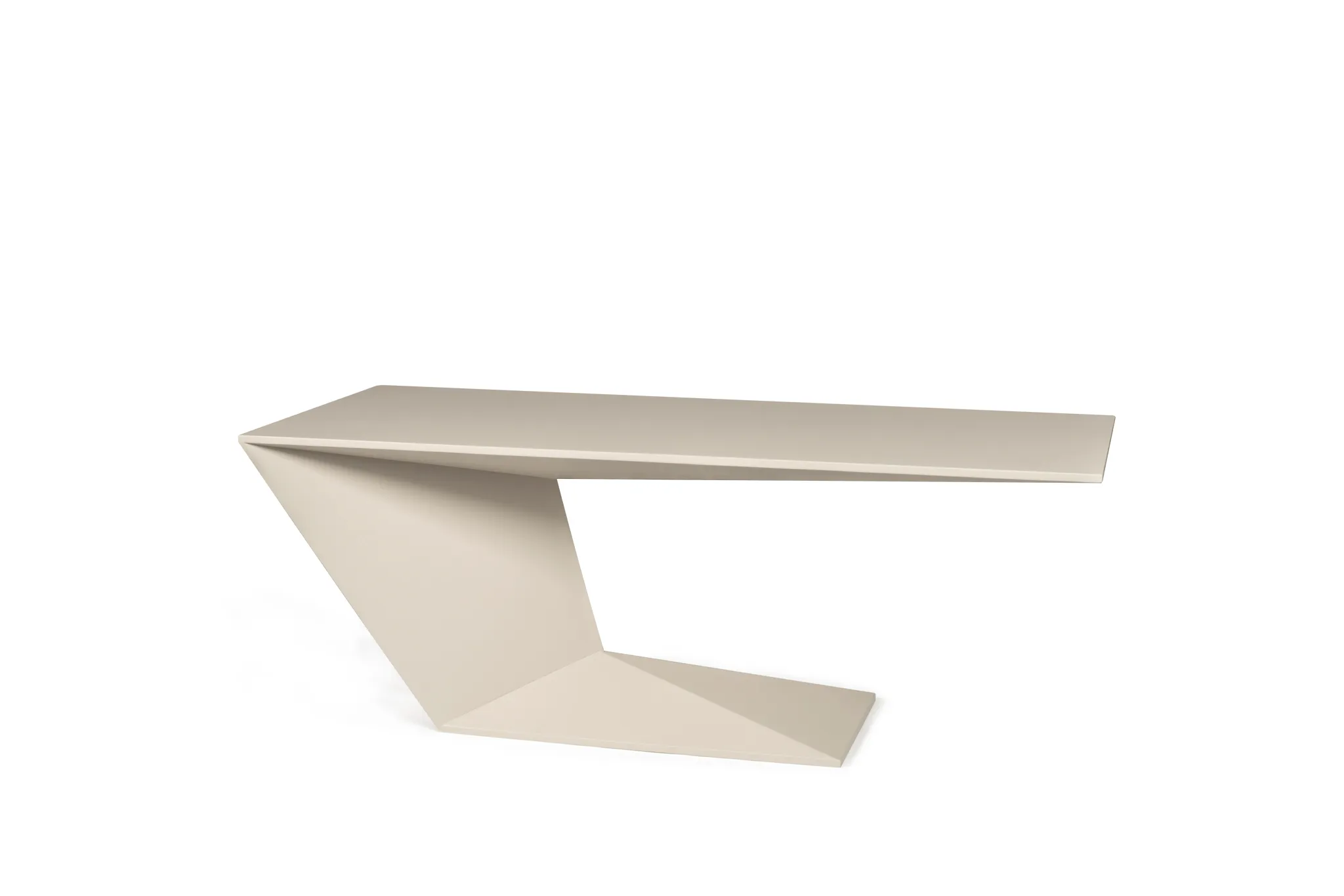 Modern Floating Wood Office Desk with Integrated Shelf