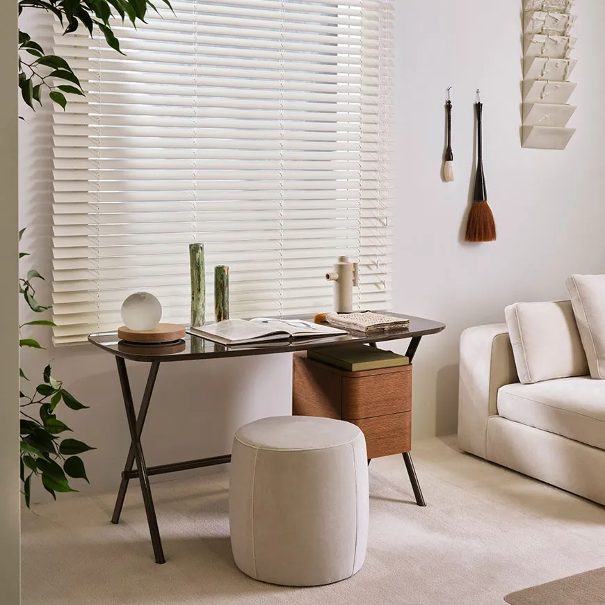 Modern Glossy Burgundy Office Desk with Drawer Storage