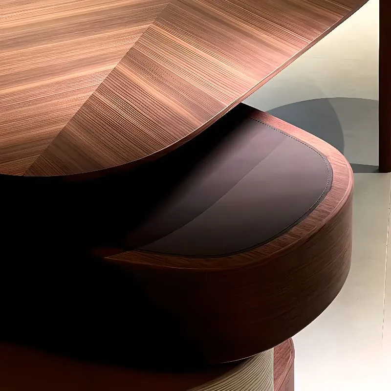 Italian-style solid wood desk boss office table modern furniture creative design