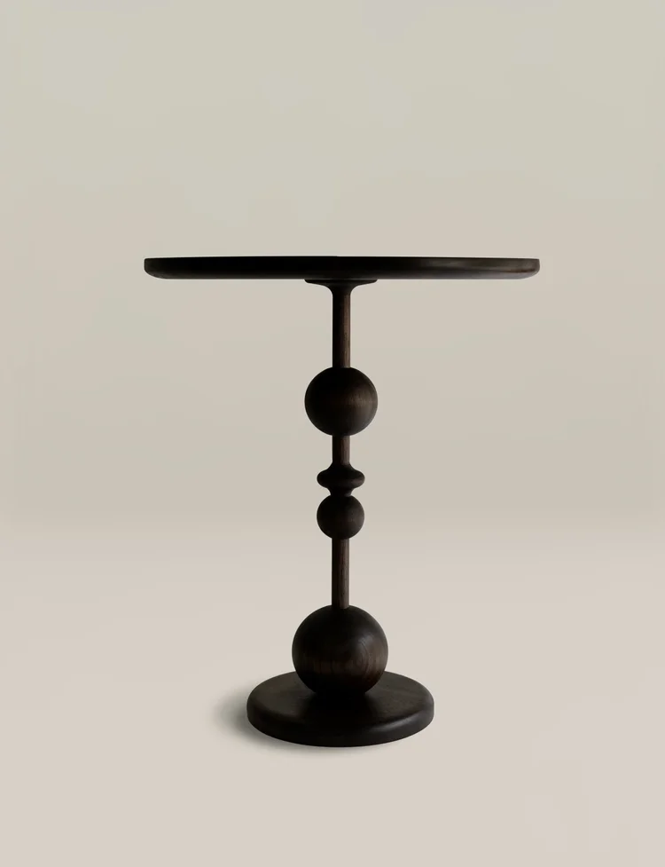 Metal Matte Modern Accent End Round Side Table