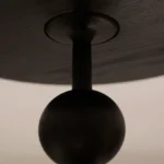 Metal Matte Modern Accent End Round Side Table