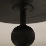 Metal Matte Modern Accent End Round Side Table