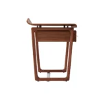 Mid Century Modern Walnut Wood Office Desk with Drawer