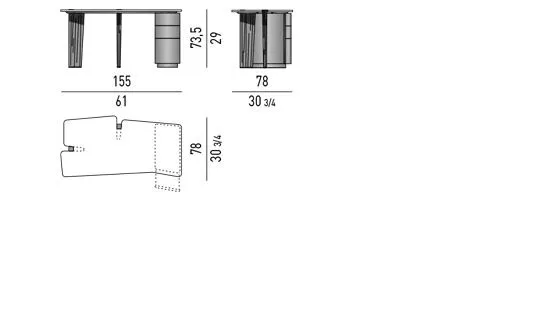 Modern Black Wood Office Desk with Modular Drawer Storage