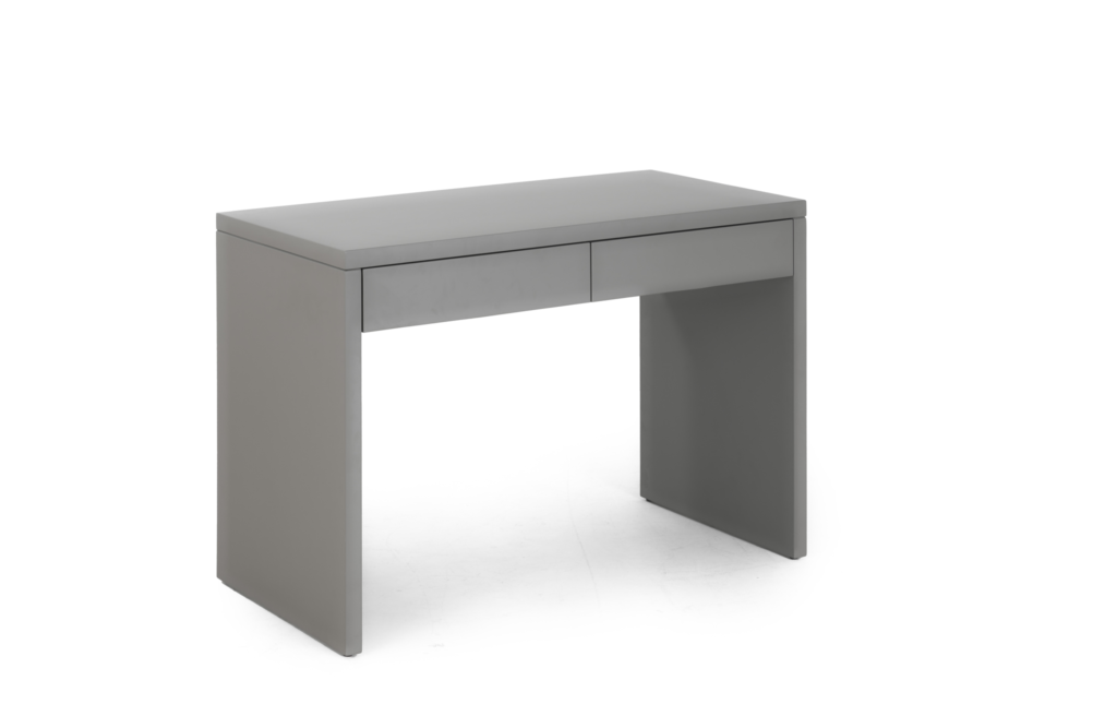 Modern Minimalist Grey Office Desk Compact Writing Table