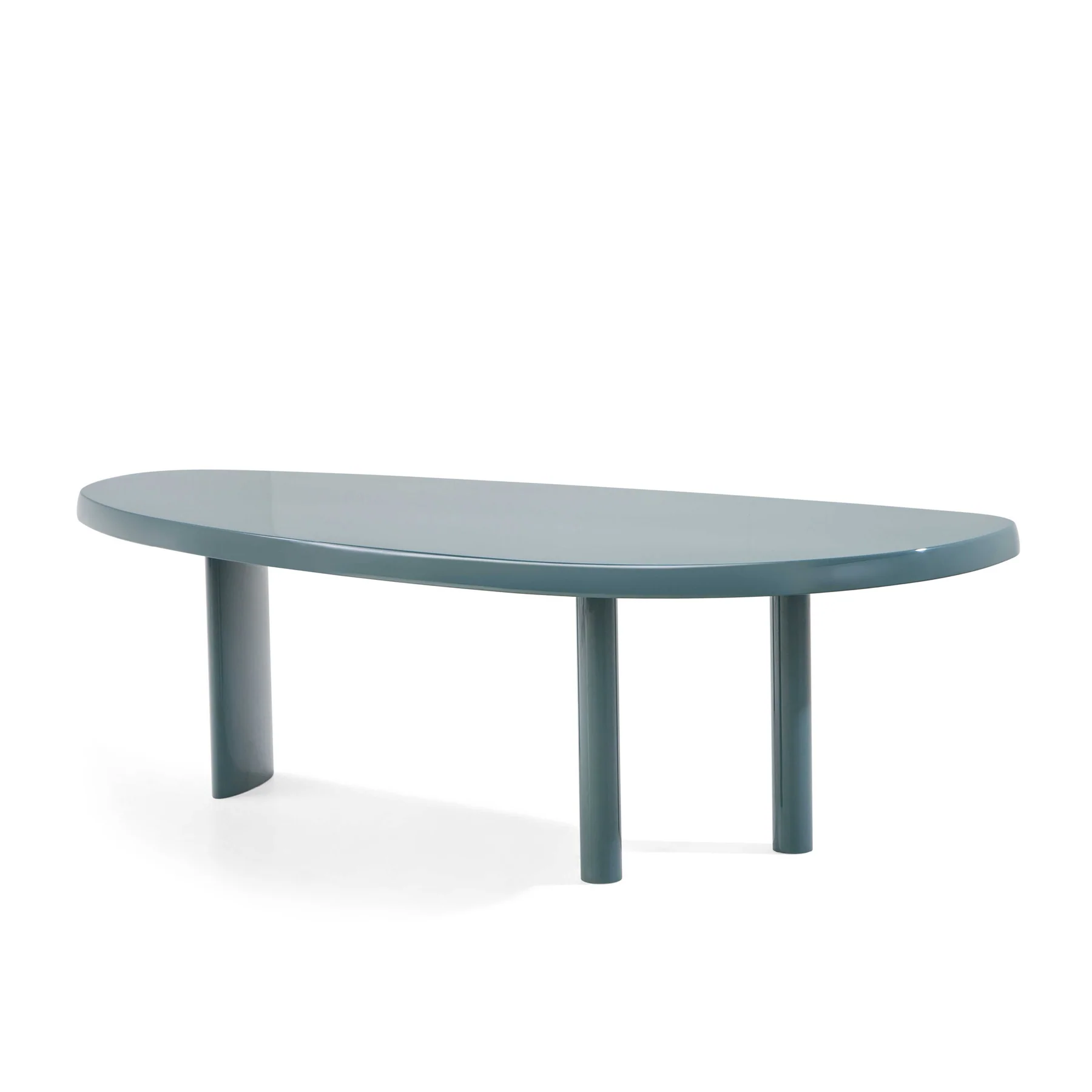 Modern Minimalist Oval Top Solid Wood Dining Table