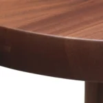 Modern Minimalist Oval Top Solid Wood Dining Table