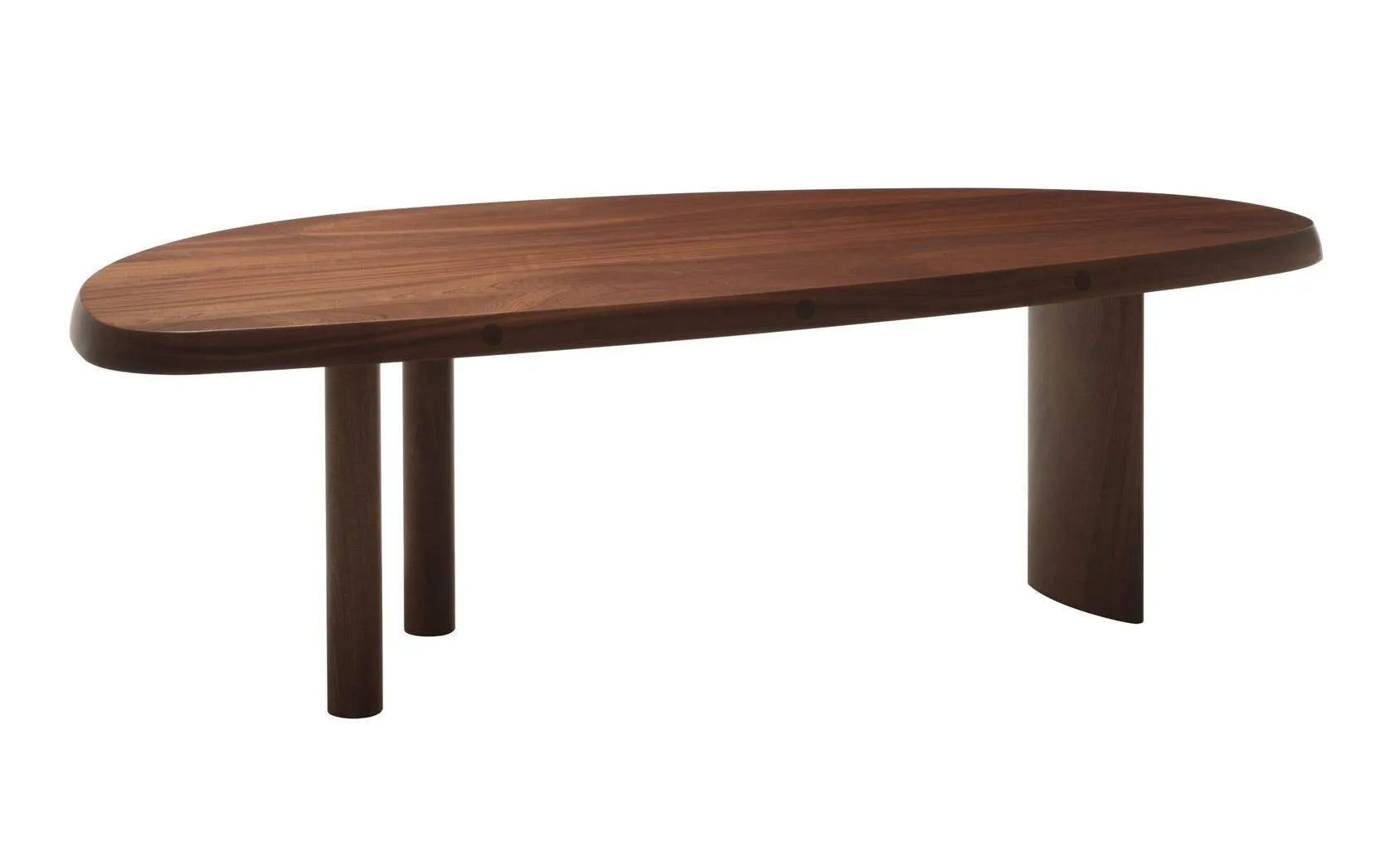 Modern Minimalist Oval Top Solid Wood Dining Table