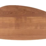 Modern Minimalist Oval Top Solid Wood Dining Table