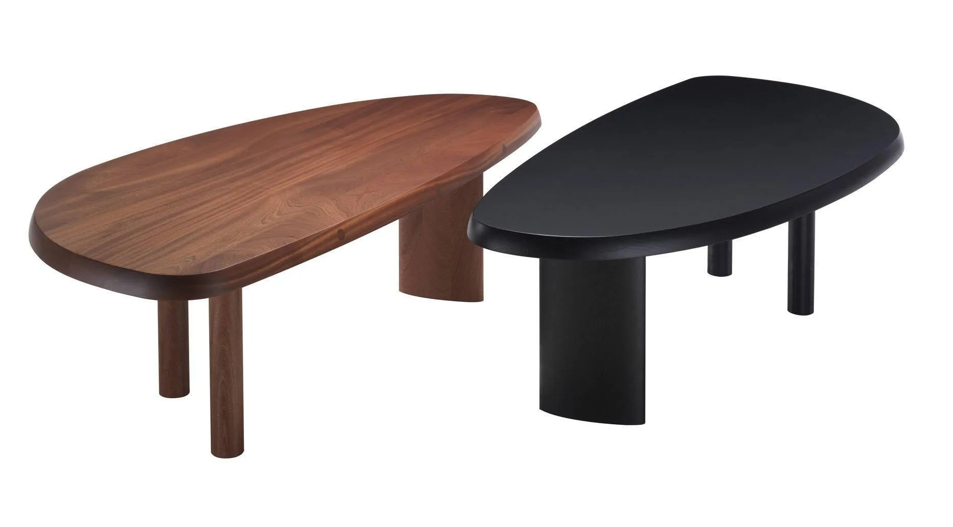 Modern Minimalist Oval Top Solid Wood Dining Table