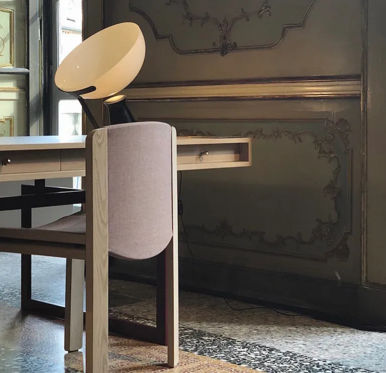 Modern Minimalist Wood Top Metal Frame Office Desk