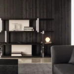 Modern Multi Tier Metal Frame Open Display Bookcase with Panels