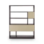 Modern Multi Tier Wooden Metal Display Shelf Freestanding Bookcase