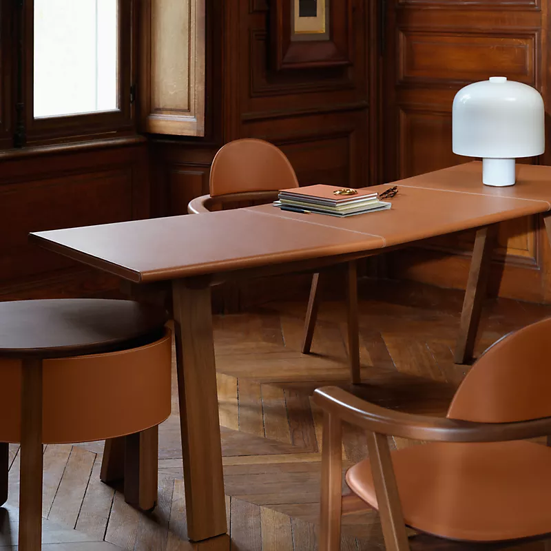 Modern Solid Wood Dining Table with Tapered Legs