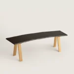 Modern Solid Wood Dining Table with Tapered Legs