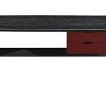 Modern Two Tone Wood Office Desk with Single Drawer