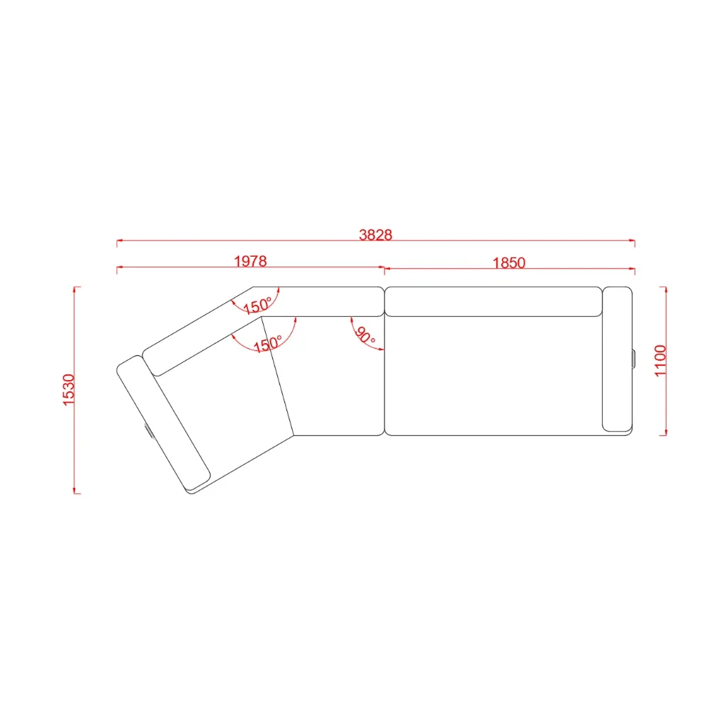 Beige Curved Sofa with Metal Base and Plush Throw Pillows
