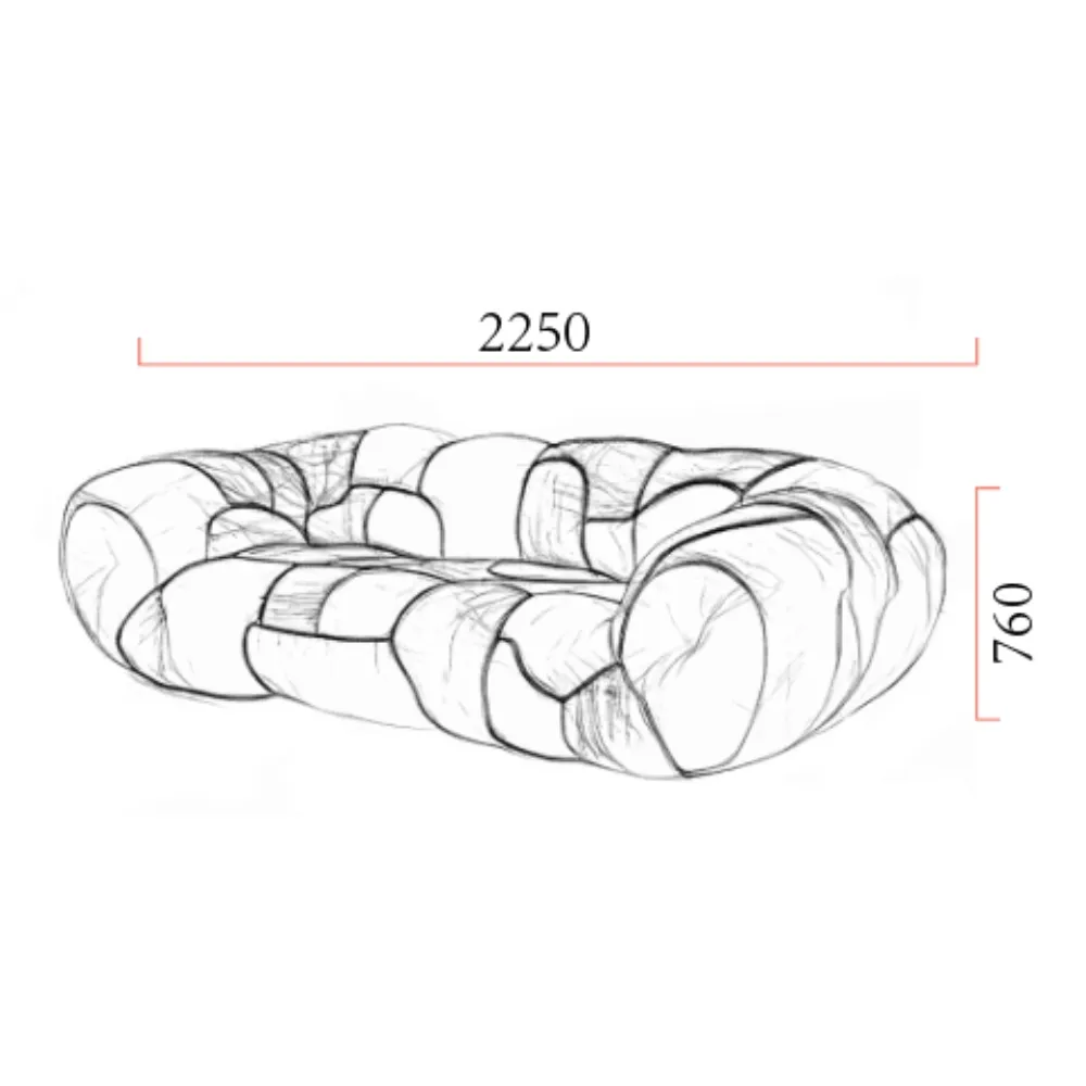 Colorful Patchwork Velvet Sofa with Artistic Geometric Design