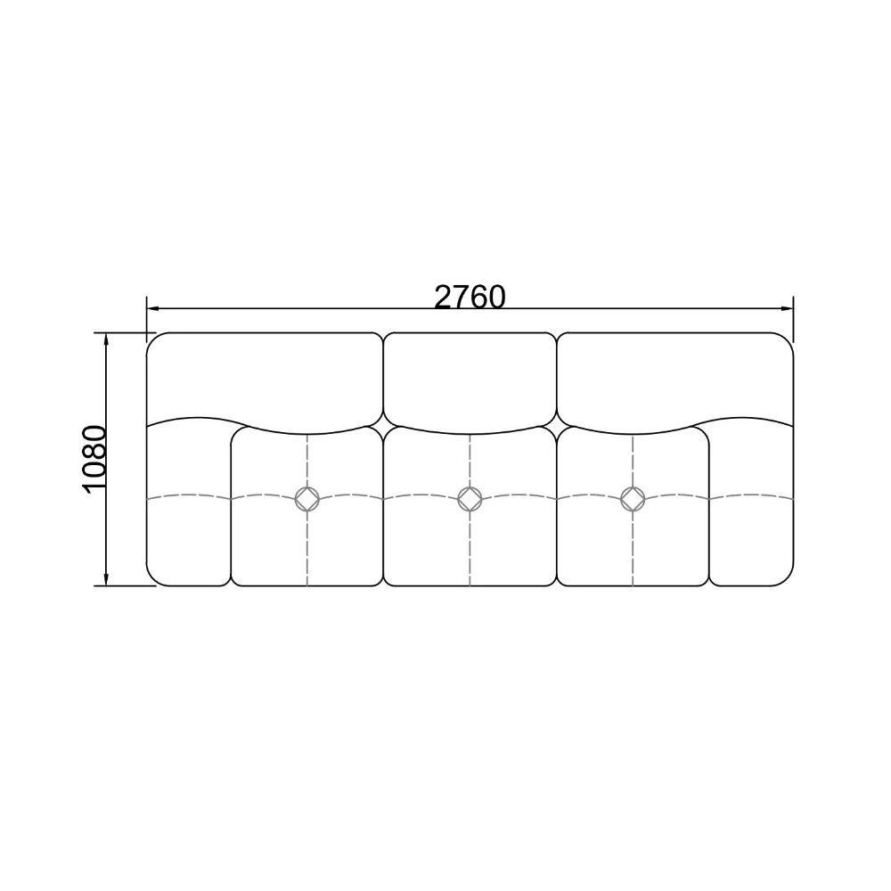 Cream Wool Fabric Boucle Four Seater Sofa with Orange Frame